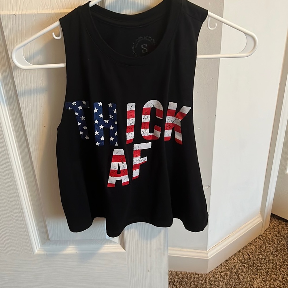 Combat iron apparel crop top